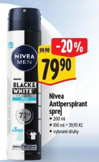 Albert Nivea Antiperspirant sprej nabídka