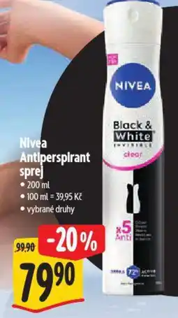 Albert Nivea Antiperspirant sprej nabídka