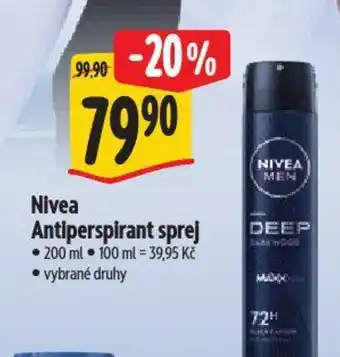 Albert Nivea Antiperspirant sprej nabídka