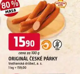 Trefa Originál české párky nabídka