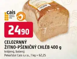 Trefa Celozrnný žitno-pšeničný chléb nabídka