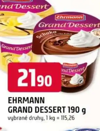 Trefa EHRMANN Grand dessert nabídka