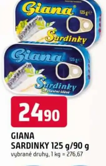 Trefa GIANA Sardinky nabídka