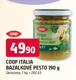 Trefa Coop italia bazalkové pesto nabídka