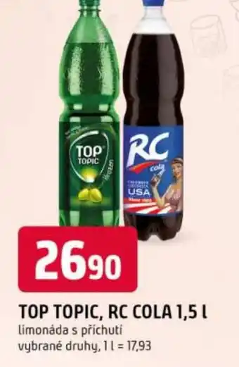 Trefa TOP TOPIC, RC COLA nabídka