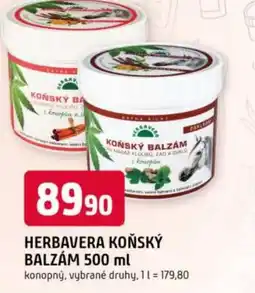 Trefa Herbavera koňský balzám nabídka