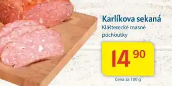 Kubík potraviny Karlíkova sekaná nabídka