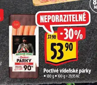 Albert Poctivé vídeňské párky nabídka