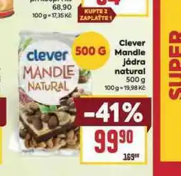 Billa Clever mandle jádra natural nabídka