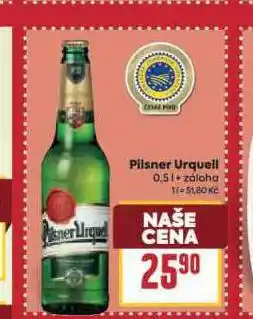 Billa Pivo pilsner urquell nabídka