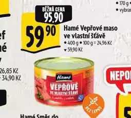 Albert Hamé vepřové ve vlastní šťávě nabídka