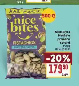 Billa Nice bites pistácie pražené solené nabídka