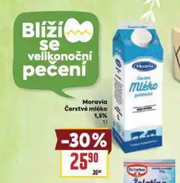 Billa Čerstvé mléko 1,5% nabídka