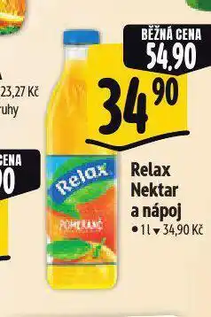 Albert Relax nektar a nápoj nabídka