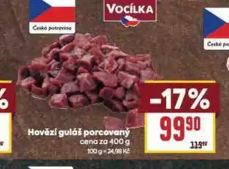 Billa Hovězí guláš porcovaný nabídka