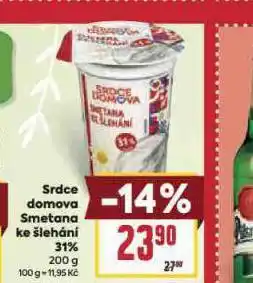 Billa Smetana ke šlehání 31% nabídka