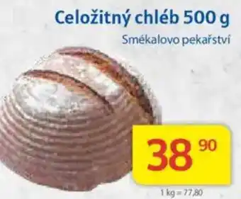 Kubík potraviny Celožitný chléb nabídka