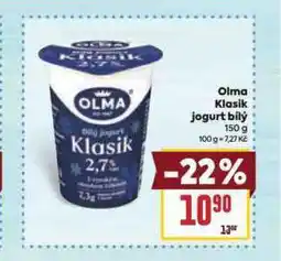 Billa Olmamklasik jogurt bílý nabídka