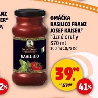 Penny Market Omáčka basilico franz josef kaiser nabídka