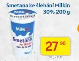 Kubík potraviny Smetana ke šlehání Milkin 30% nabídka