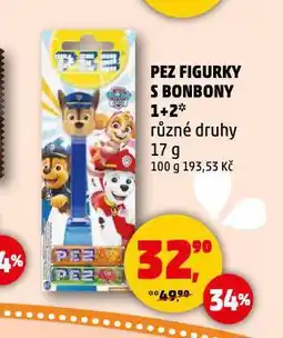 Penny Market Pez figurky s bonbony nabídka