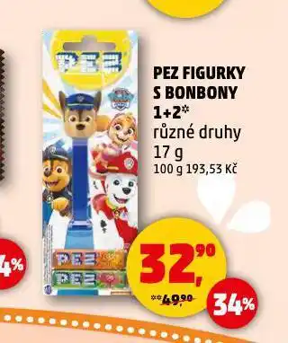 Penny Market Pez figurky s bonbony nabídka