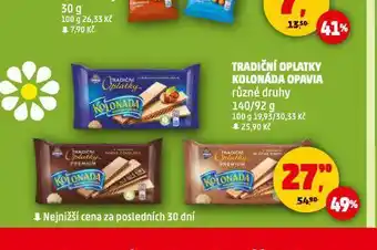 Penny Market Opavia kolonáda tradiční oplatky nabídka