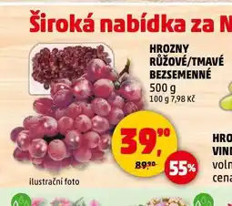 Penny Market Hrozny tmavé bezsemenné nabídka