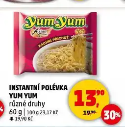 Penny Market Yum yum instantní polévka nabídka