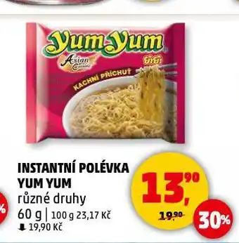 Penny Market Yum yum instantní polévka nabídka