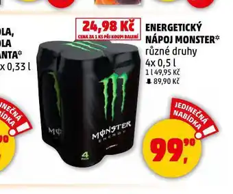 Penny Market Monster energy drink nabídka