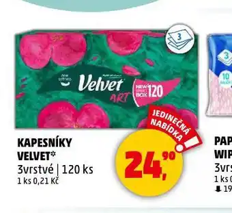 Penny Market Velvet kapesníky nabídka