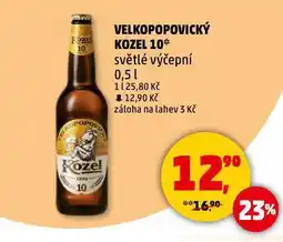 Penny Market Pivo velkopopovický kozel nabídka