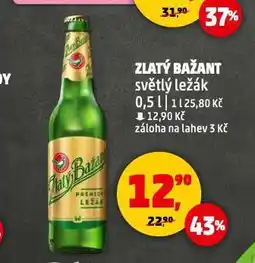 Penny Market Pivo zlatý bažant nabídka