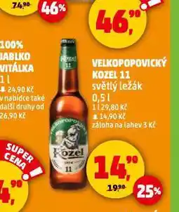 Penny Market Pivo velkopopovický kozel nabídka