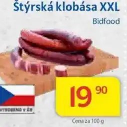 Kubík potraviny Štýrská klobása XXL nabídka