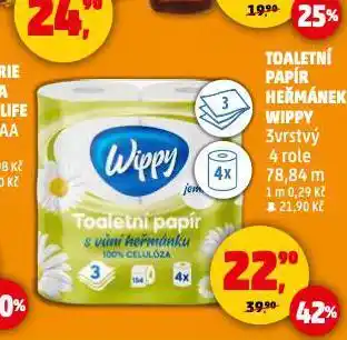 Penny Market Wippy toaletní papír nabídka