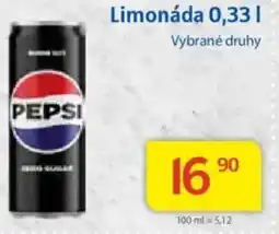 Kubík potraviny PEPSI Limonáda nabídka