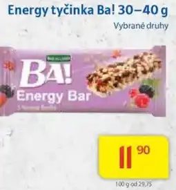 Kubík potraviny Energy tyčinka Ba! nabídka