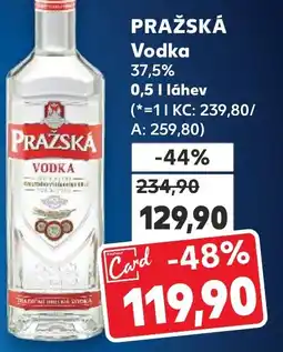 Kaufland PRAŽSKÁ Vodka 37,5% nabídka