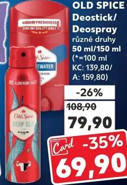 Kaufland OLD SPICE Deostick/ Deospray nabídka