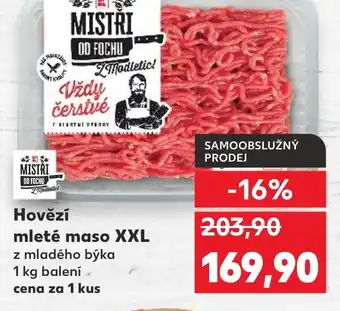 Kaufland Hovězí mleté maso XXL nabídka