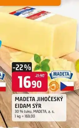 Trefa MADETA JIHOČESKÝ EIDAM SÝR 30% tuku, 100 g nabídka