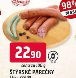 Trefa ŠTÝRSKÉ PÁREČKY 100 g nabídka