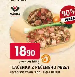 Trefa TLAČENKA Z PEČENÉHO MASA 100 g nabídka