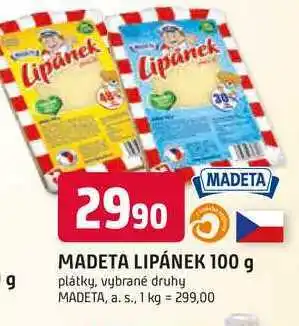 Trefa MADETA LIPÁNEK 100 g plátky nabídka