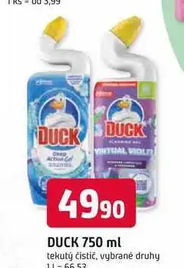 Trefa DUCK 750 ml tekutý čistič, vybrané druhy nabídka