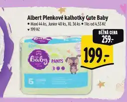 Albert Cute baby plenkové kalhotky nabídka