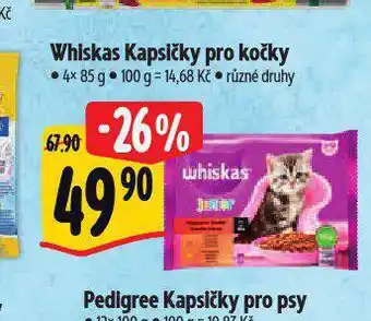 Albert Whiskas kapsičky pro kočky nabídka