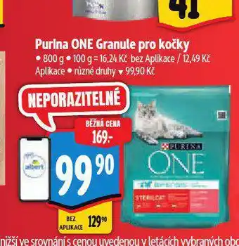 Albert Purina one granule pro kočky nabídka